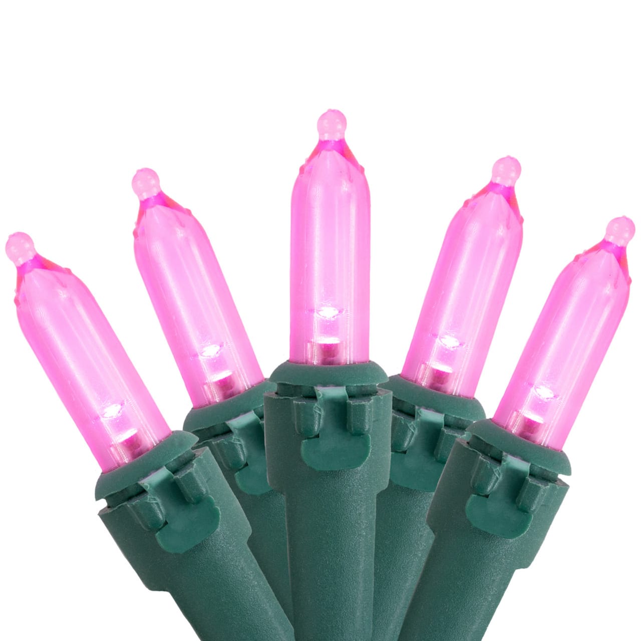 50ct. LED Mini Christmas String Lights with Green Wire